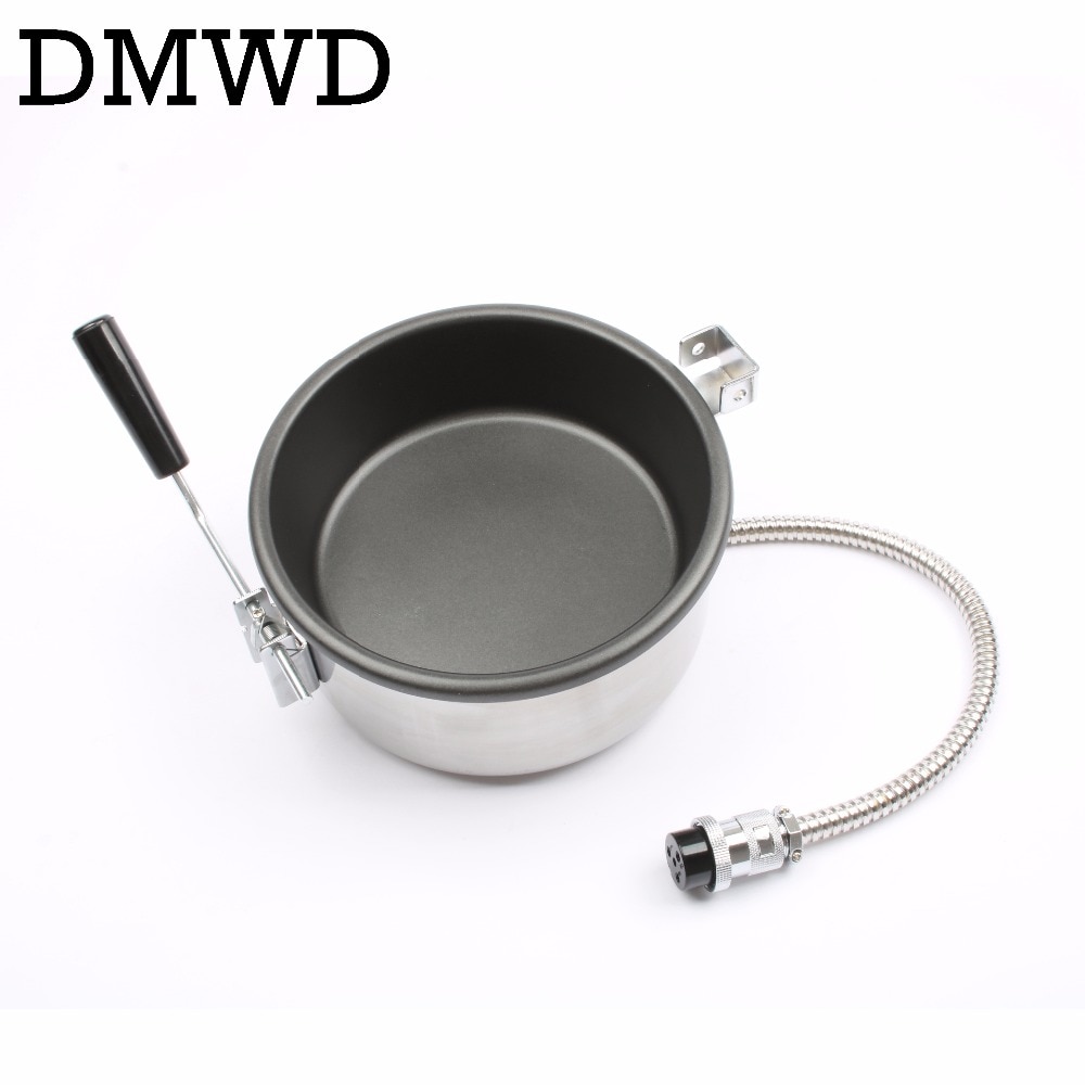 DMWD commercial 8 oz hot air popcorn oil heating pot hand cranked 8 oz electric popcorn machine accessories spare parts 25 mm