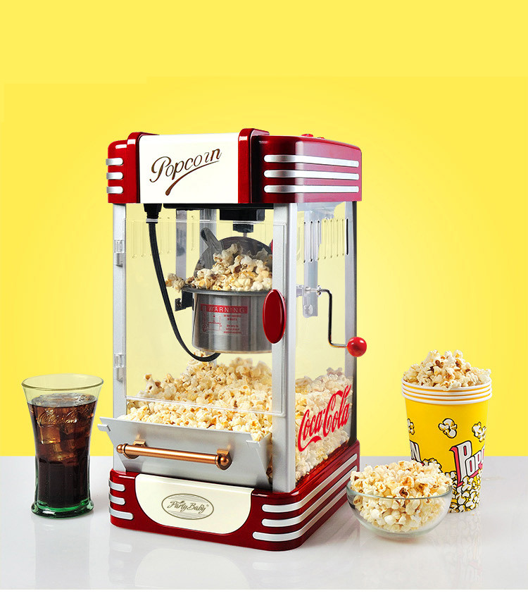 New Popcorn Machine Commercial Fully Automatic Mini Small Children's Popcorn Ball Home Package Machine