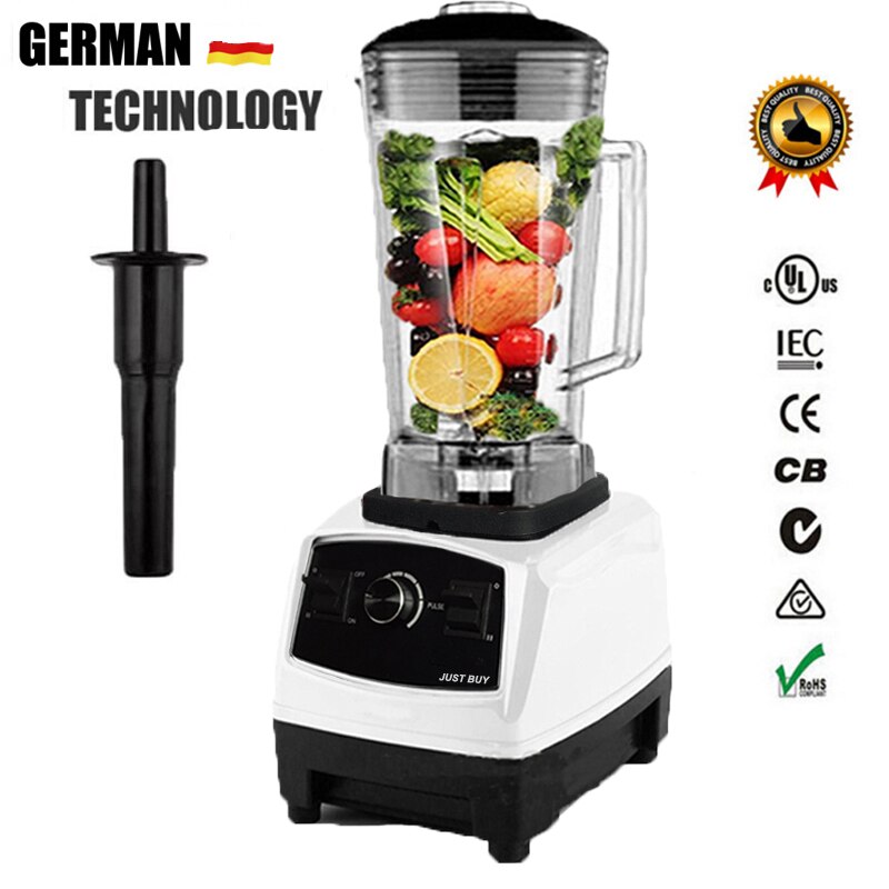 100% GERMAN Motor Technology 3HP 2200W BPA FREE 2L juicer Blender ice smoothie & juicer food processor Commercial Blender