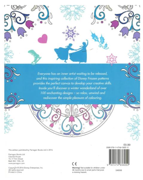 Art Therapy Colouring Book For Child to Adults - Disney Frozen