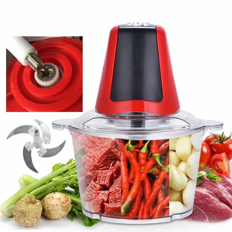 Multi-function meat grinder stainless steel meat grinder kitchen knife automatic electric kitchen knife double twist meat grinder