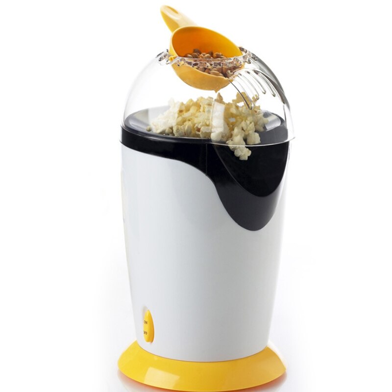 220V Portable Electric Popcorn Maker Hot Air Popcorn Making Machine Kitchen Desktop Mini Diy Corn Maker, Eu Plug