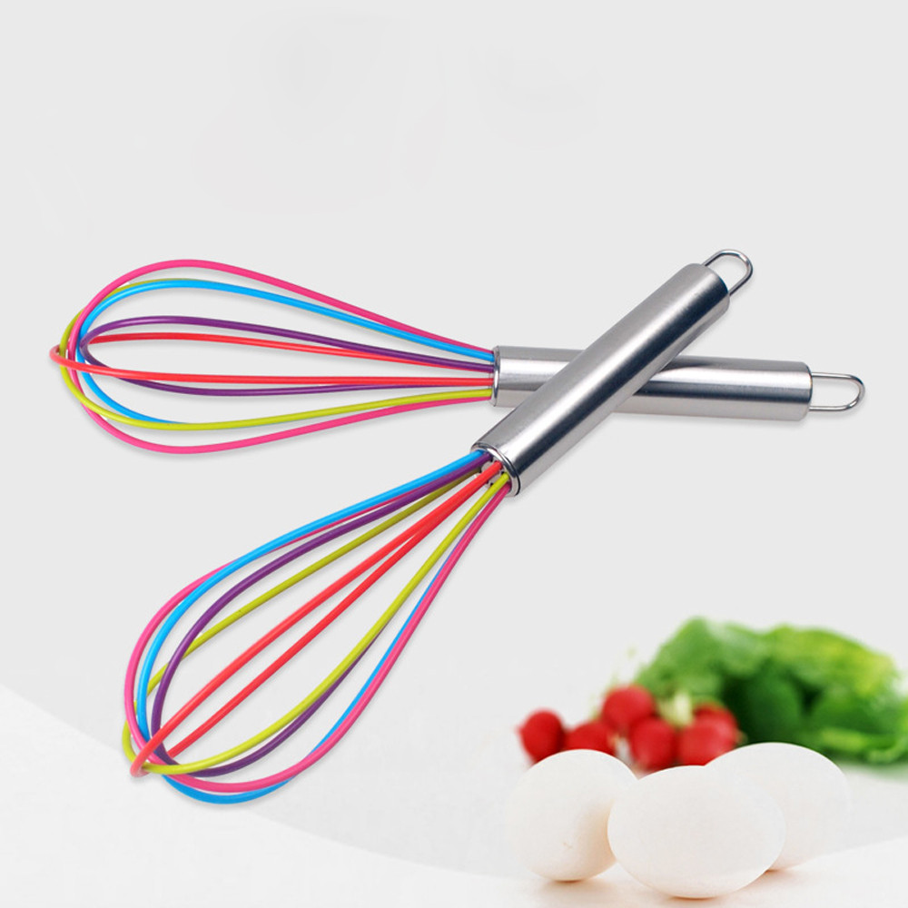 Facemile 1pcs Drink Whisk Mixer Egg Beater Silicone Egg Beaters Kitchen Tools Hand Egg Mixer Cooking Foamer Wisk Cook Blender