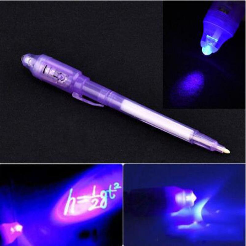 1 Pcs Magic 2 In 1 Uv Black Light Combo Creative Stationery Invisible Ink Pen Popular Highlighter Pen Material Escolar Caneta