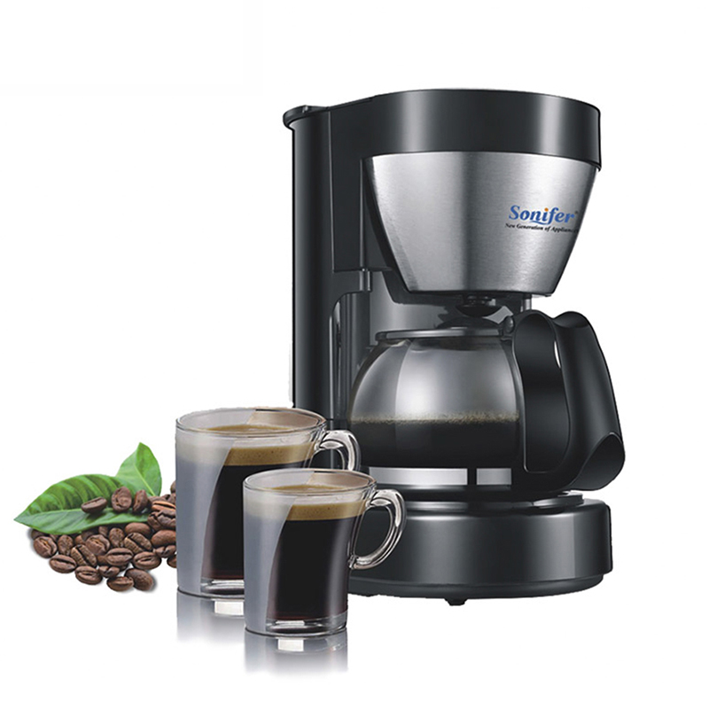 0.65L Electric Drip Coffee Maker Household Coffee Machine 6 Cup Tea Coffee Pot 220V Sonifer