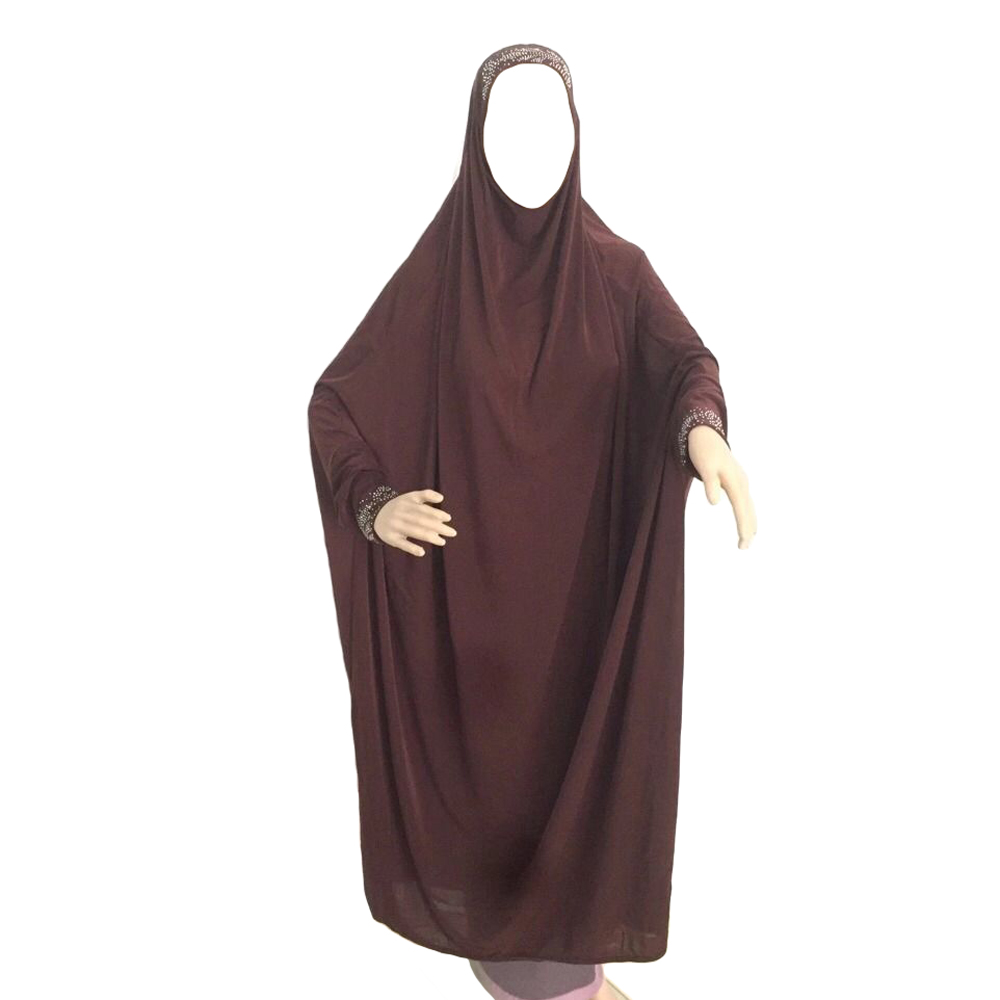 Ramadan Muslim Burqa Abaya Women Hijab Prayer Dress Islam Overhead Burka Niqab Long Khimar Kaftan Robe Arab Middle East Clothing