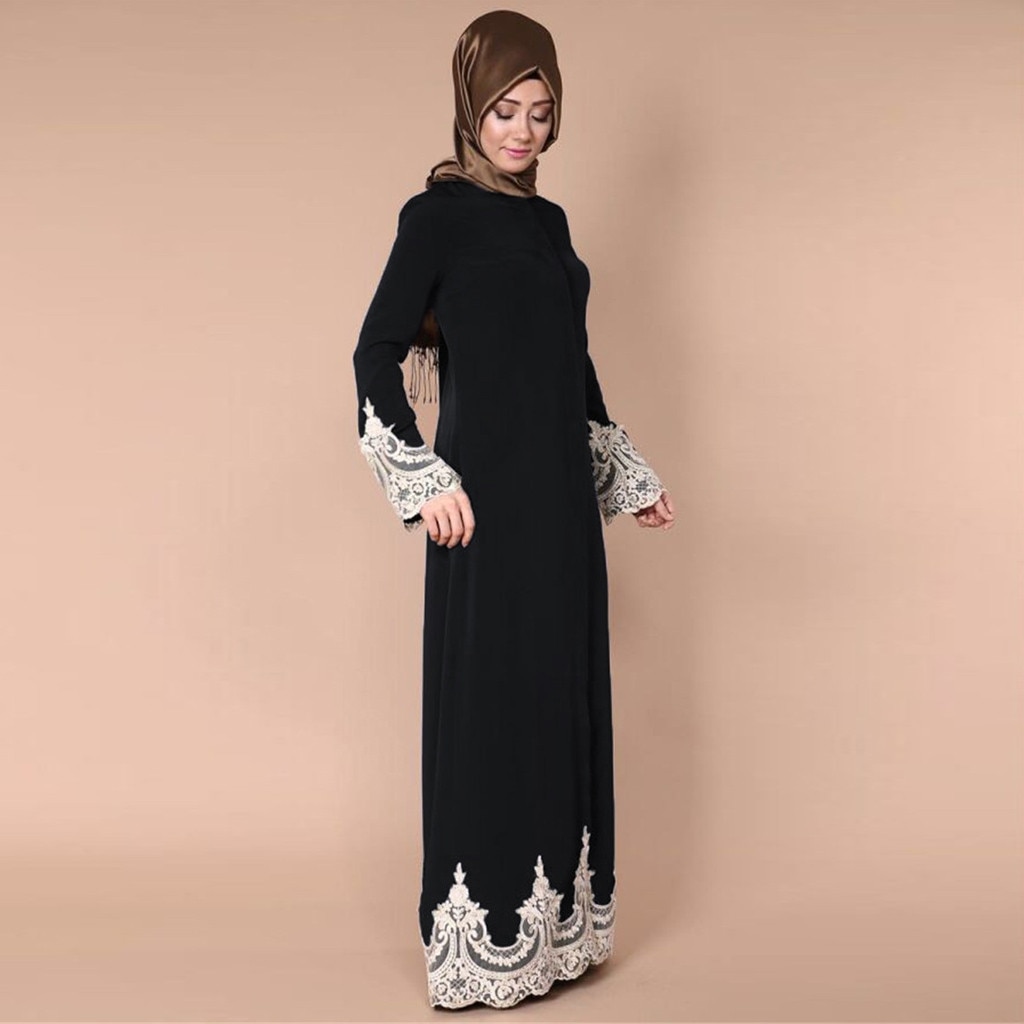 KANCOOLD Dubai kaftan Dress Muslim Party Abaya Women Arabic Lace Cardigain Patchwork turkey Islam Prayer caftan marocain dresses