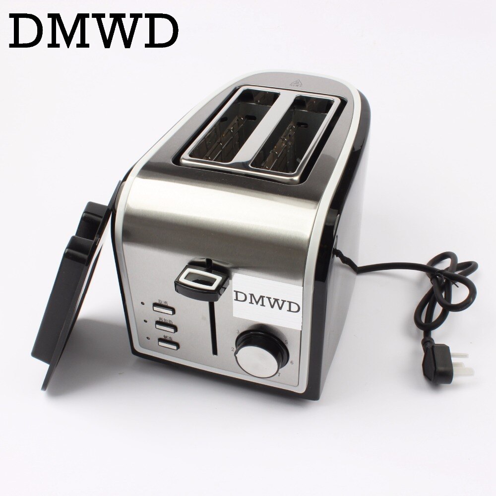 MINI Household Baking Bread Machine electrical Toasters Stainless Steel Breakfast Machine Toast grill oven 2 Slices EU US plug