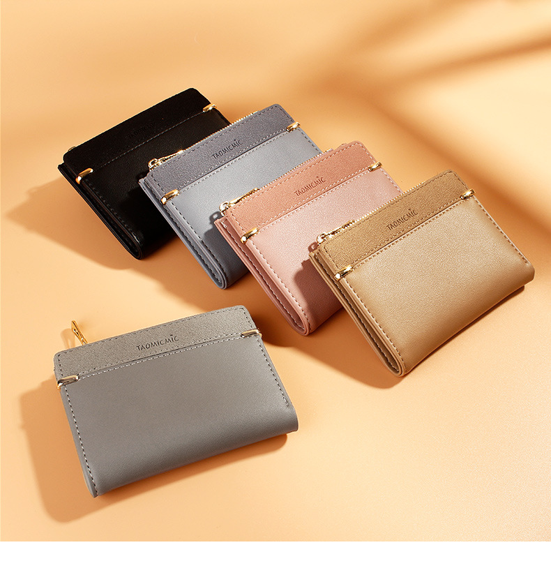 Women Wallets Genuine Leather Female Wallet Mini Hasp Solid Multi-Cards Holder Fashion Coin Short Wallets Slim Small Purse Zipper hasp