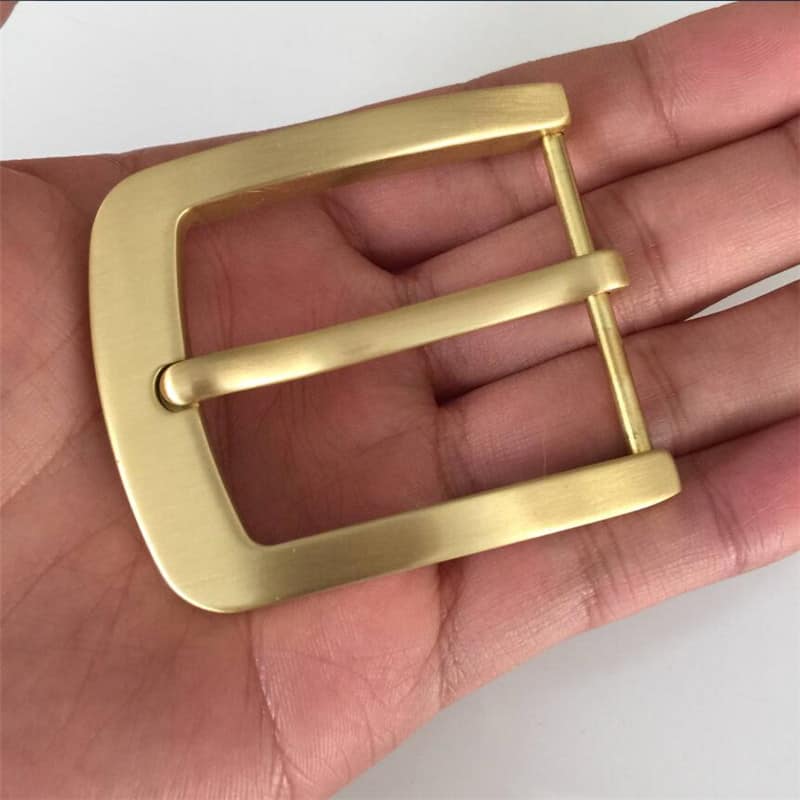 Retail 2018 Latest styles Solid brass DIY belt buckle With Fashion Mens Womens Jeans Accessories Cosplay For 3.8cm Width belt