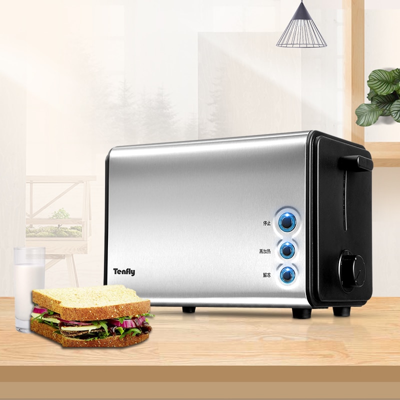 Mini electrical toaster breakfast bread baking machine automatic toast maker Sandwich breadmaker grill portable oven EU US