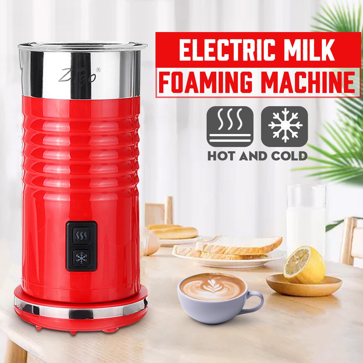 Electric Milk Frother Foamer Frothing Milk Warmer Latte Cappuccino Coffee Foam Maker Machine Temperature Keeping
