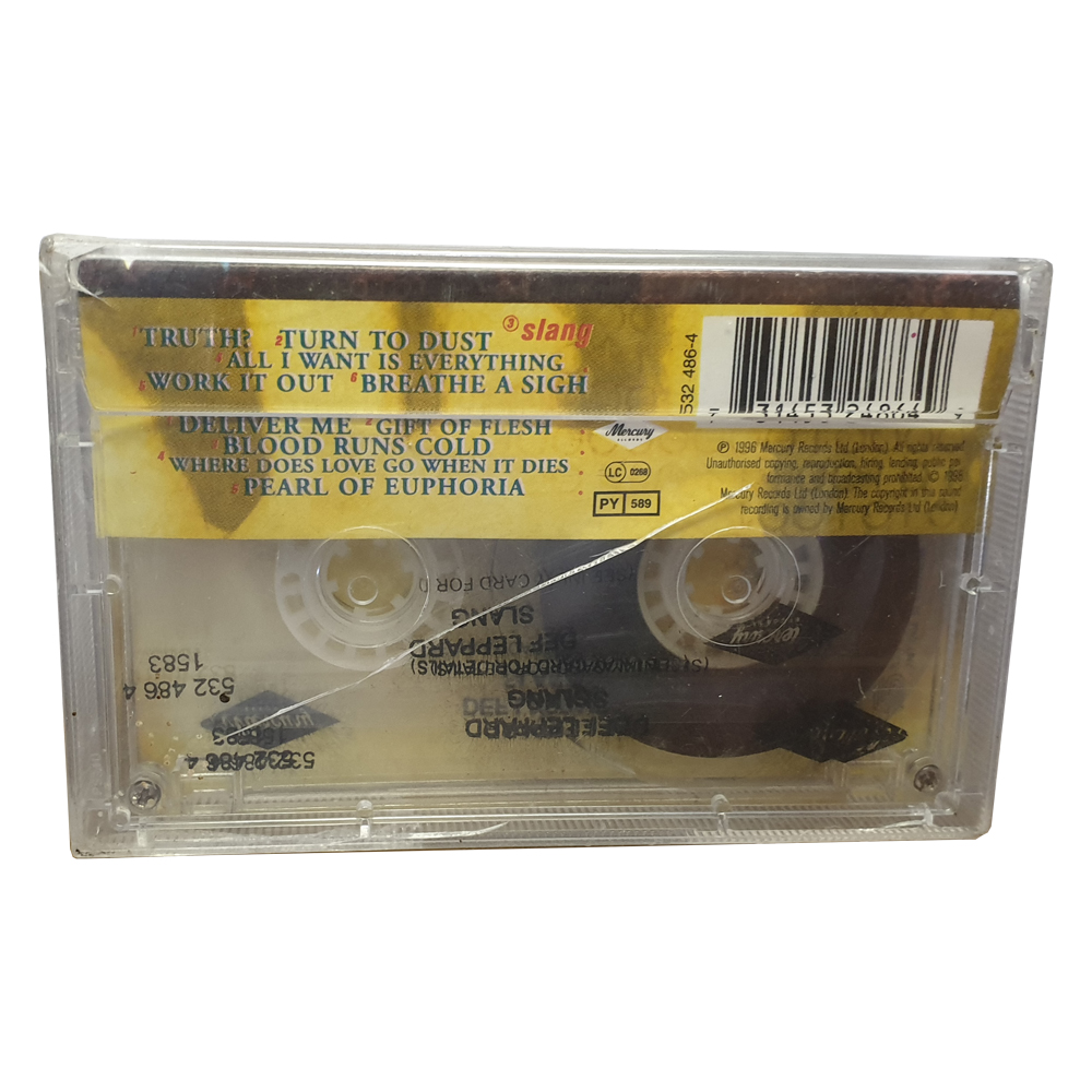 Collectible Old Cassette Tape - Def Leppard Slang Live in Concert 1996 Jakarta - New & Sealed - Rare Item