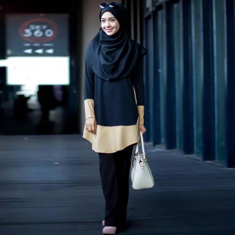 muslim blouse Malaysia arabic islamic clothing long tops indonesia dubai kaftan long shirts muslim women ramadan ladies tops