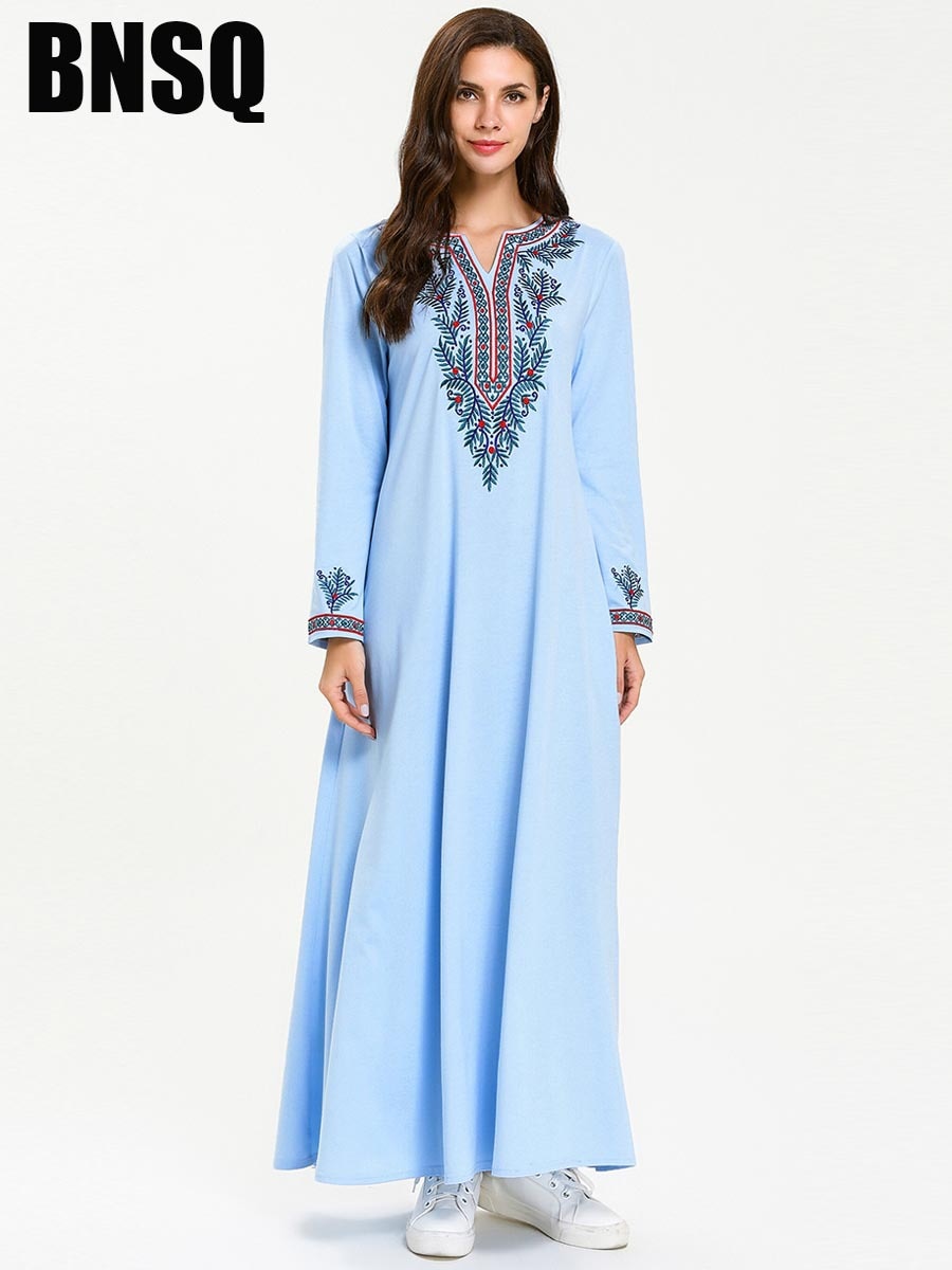 Muslim Arabic Islamic Dubai Kaftan Abaya Moroccan Kaftan Middle Eastern Morocco Indonesia Dress Oversized Casual Robe Dubai