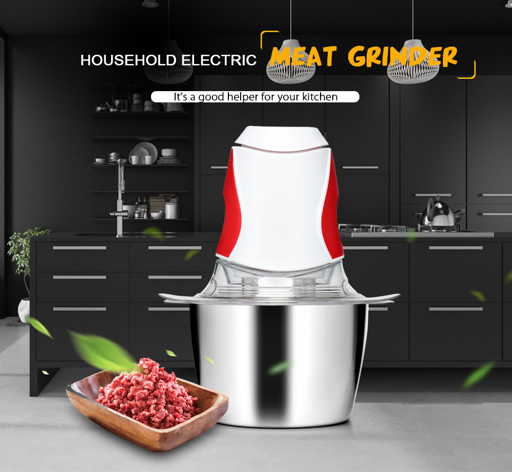 Electric Meat Grinder Mixer Chopper Machine 200W Household S-Shaped Electric Automatic Mincing Grinder Food Processor