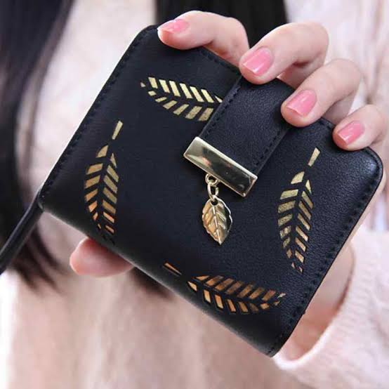 Women Wallet Fashion Purse Female Short Wallets Hollow Leave Pouch Handbag For Women Coin PU Leather Purses Card Holder Carteira