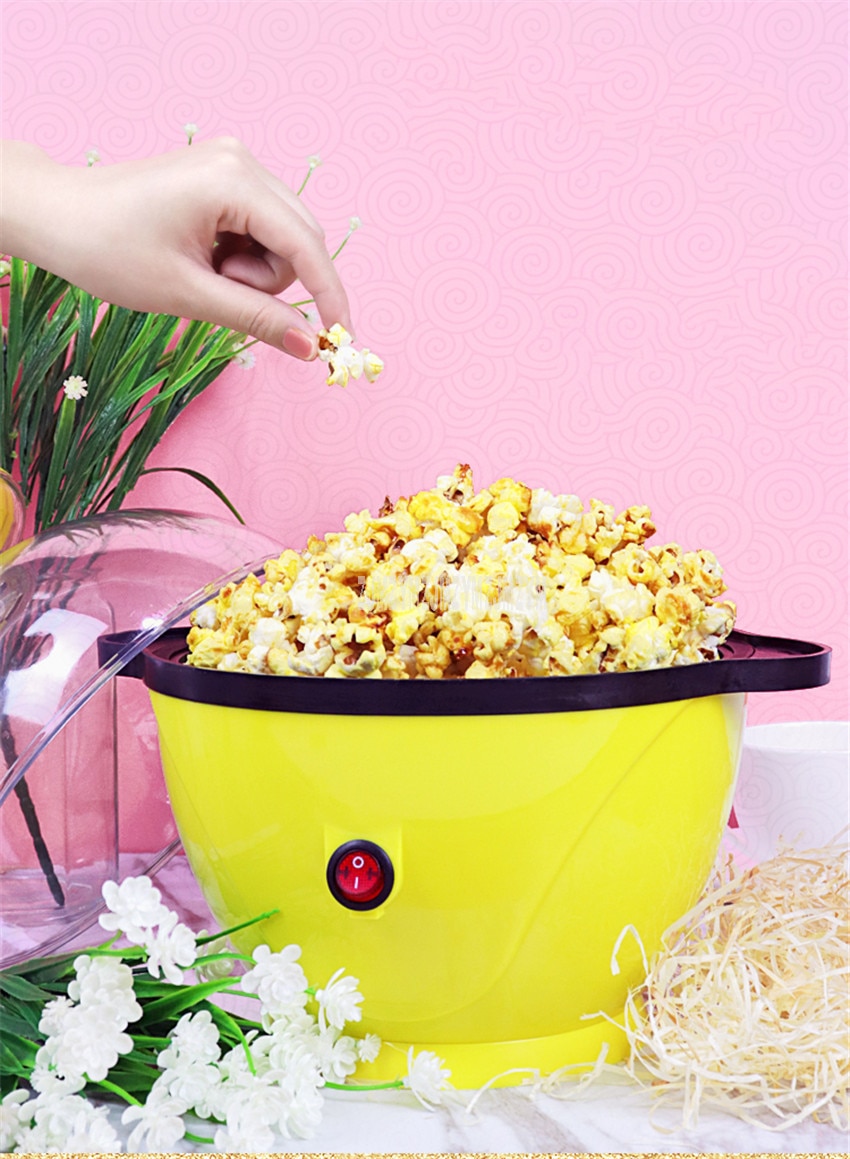 Mini House hold electric popcorn maker non-stick coating automatic natural mat popcorn maker for home use JX-MINIPOP01