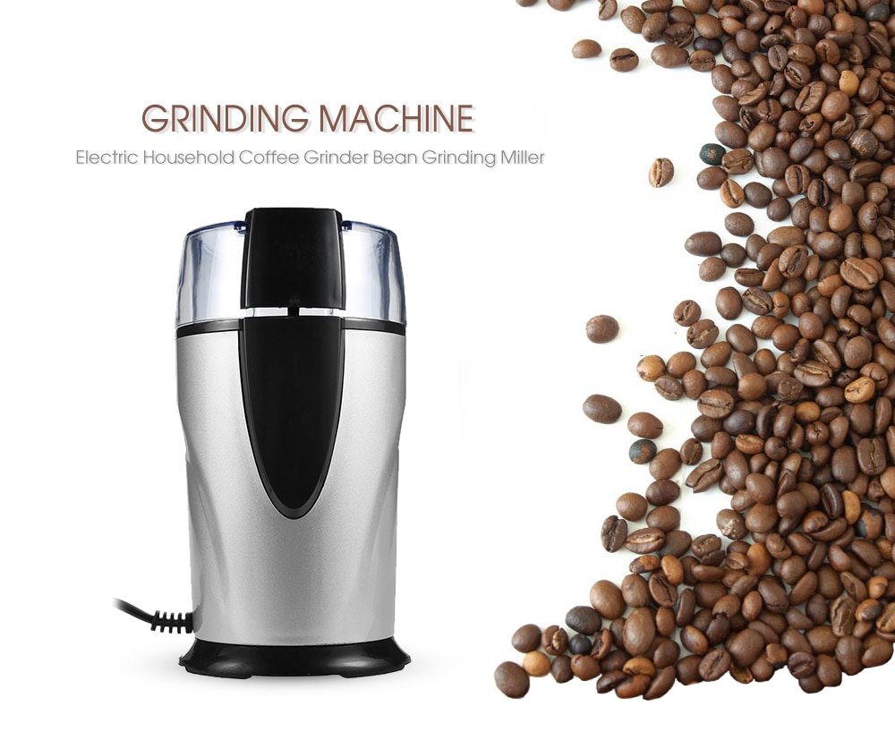 Electric Coffee Grinder Spice Maker Stainless Steel Blades Coffee Beans Mill Herbs Nuts Cafe Home Kitchen Tool EU Plug