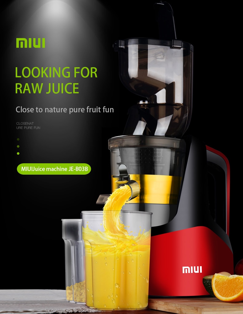 Cold Press juicer slow masticate 7 level extractor easy Clean filterfree innovat Quiet Motor Large Diameter MIUI 2019 NEW PRO