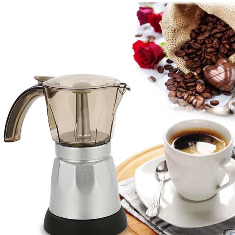 150MLPortable Electric Coffee Machine Stainless Steel Espresso Mocha Coffee Maker Pot For Home Kitchen Tools EU Plug