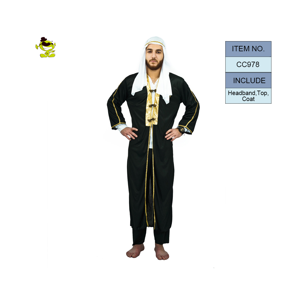 Men's Arab Arabian Costume Jubba Men Arab Prince King Fancy Clothes