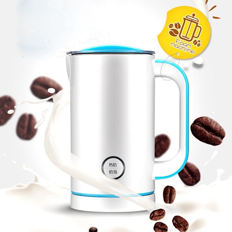 HIMOSKWA Hot And Cold 2 Usages Automatic Electric Milk Frother Cappuccino Coffee Foamer Milk Heating Bubble Maker 220V