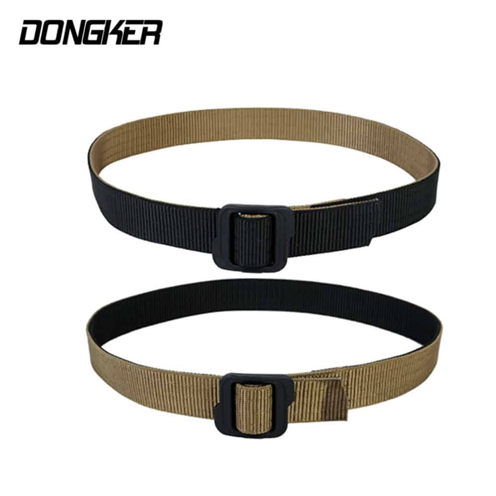 Nylon Double-sided Belt With Buckle Men Tactical Belt Hard Shooter Military Airsoft Hunting Accesseries