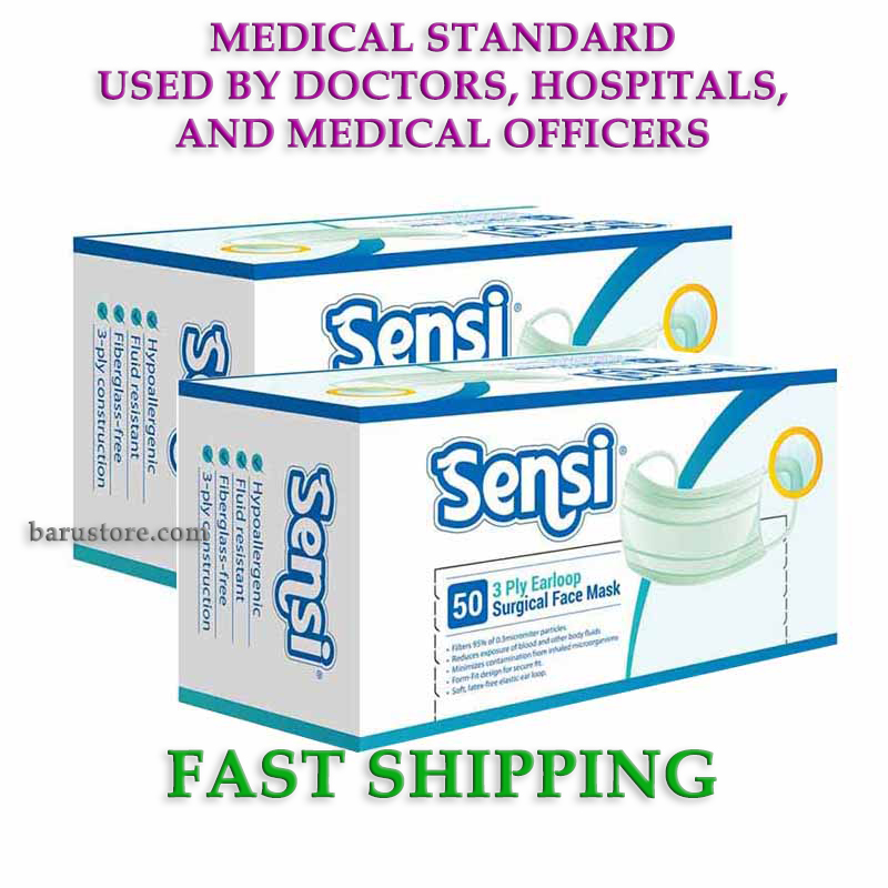 SENSI Surgical Mask / Masker - Fast Shipping - Very Limited Stock - Preventing from Corona Virus