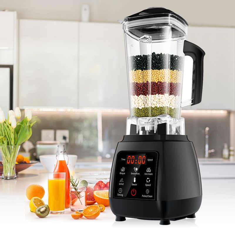 2200W BPA FREE Digital Touchscreen Automatic 2L Professional Blender Mixer Juicer High Power Food Processor Ice Smoothies Fruit