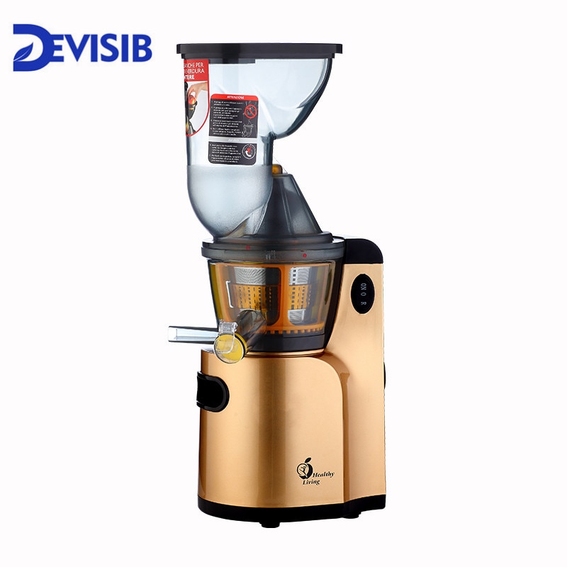 DEVISIB Juicer Slow Masticating Juicer Extractor, Cold Press Juicer Machine, Quiet Motor and Reverse Function