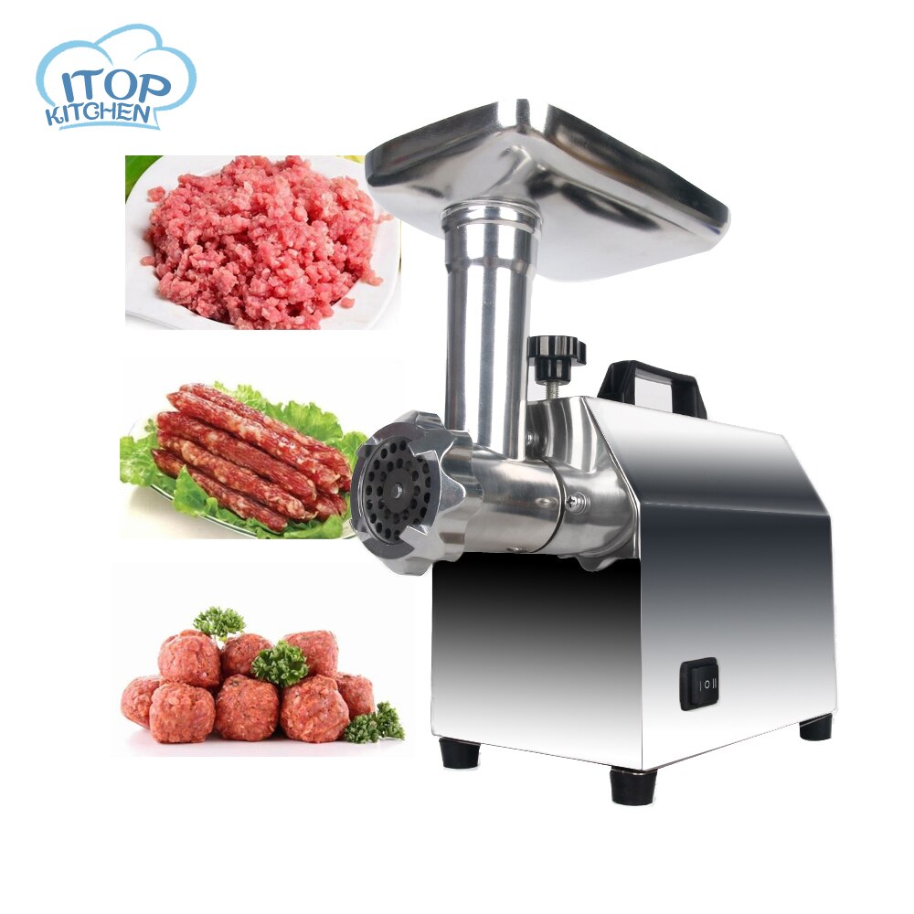 Commercial/Household Electric Meat Grinder Sausage Stuffer Mincer Heavy Duty Filler Stainless Steel Mincing Machine 140W Kitchen