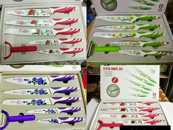 sets of ceramic kitchen knives