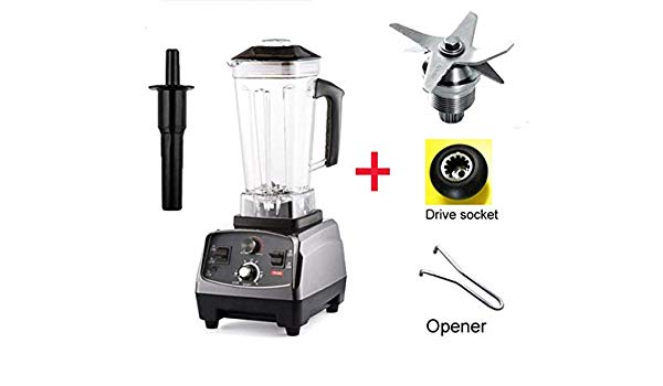 BPA Free Commercial Grade Timer Blender Mixer Heavy Duty Automatic Fruit Juicer Food Processor Ice Crusher Smoothies  2200W