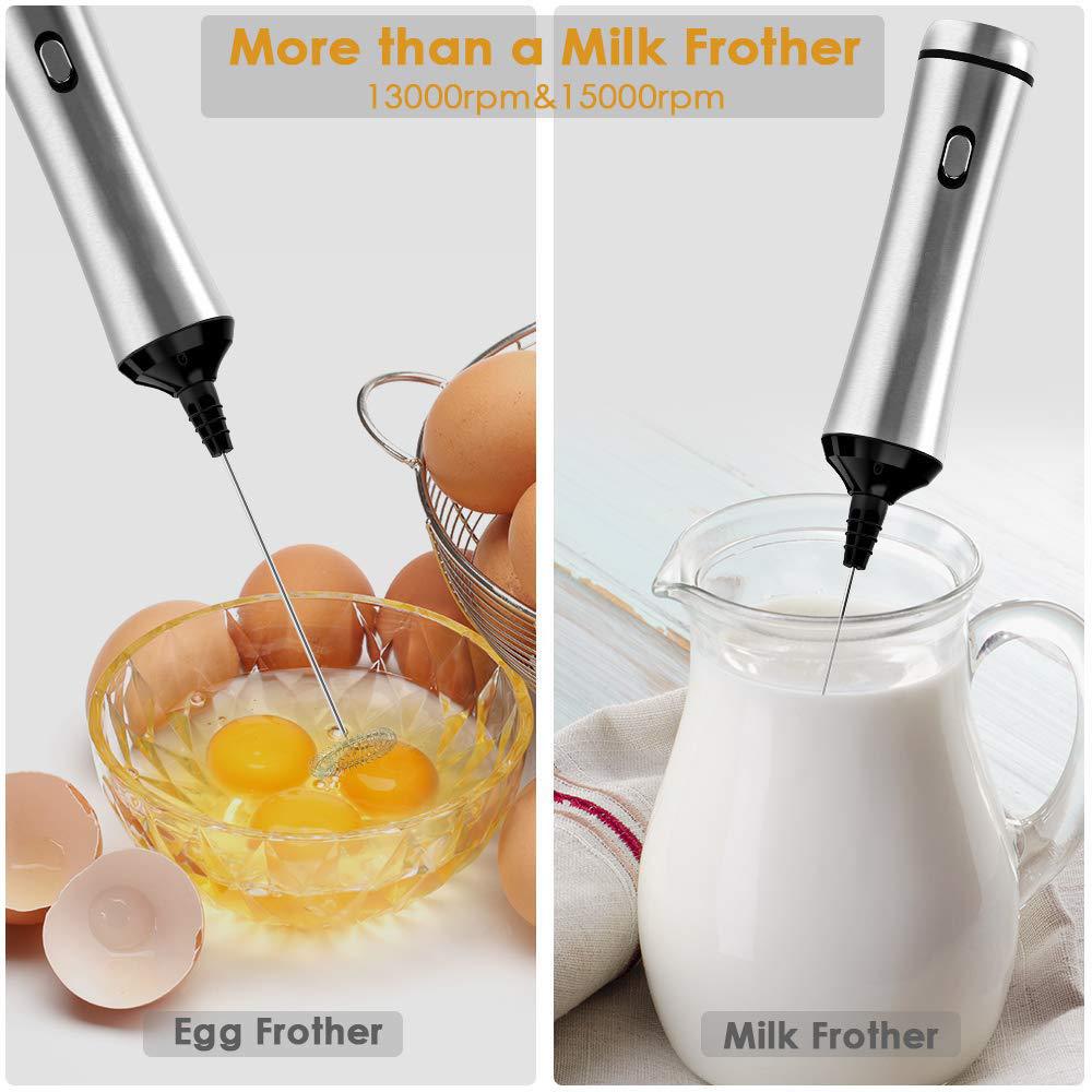 Portable Kbxstart Electric Milk Frother Mini Handheld Automatic Milk Foamer For Cappuccino Coffee Egg Beater Kitchen Tools