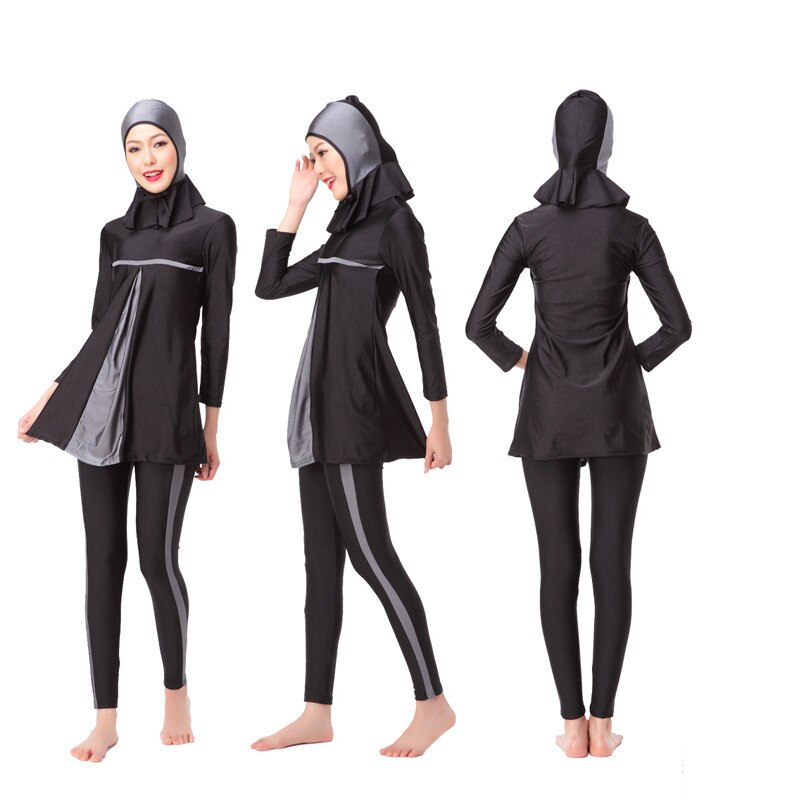 Modest Muslim Swimwear For Women New Full Cover Swimwear Islamic Arab Muslim Woman Beach Swimsuit Burkinis