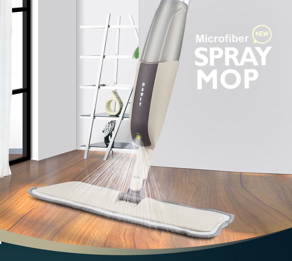 Spray Floor Mop with Reusable Microfiber Pads 360 Degree Handle 3 Mop and 1 Holder for Home Kitchen Laminate Wood Ceramic Tiles Floor Cleaning