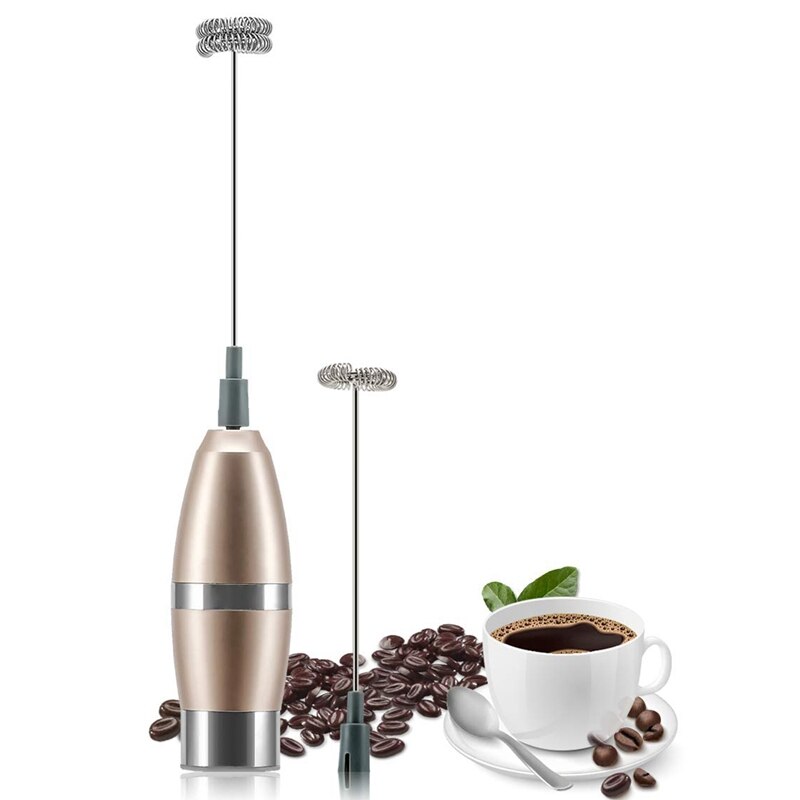 Milk Frother Handheld Whisk - Battery Operated Electric Foam Maker Frother For Milk, Coffee, Latte, Cappuccino, Chocolate, Drink
