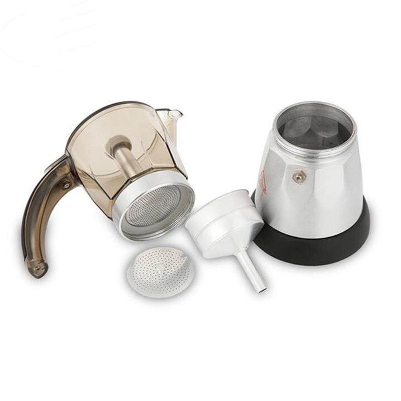 300MLPortable Electric Coffee Machine Stainless Steel Espresso Mocha Coffee Maker Pot For Home Kitchen Tools EU Plug