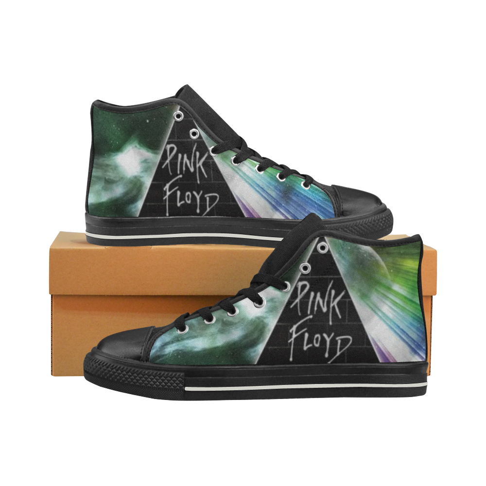 Pink Floyd Men's Moon Aquila High Top Canvas Shoes