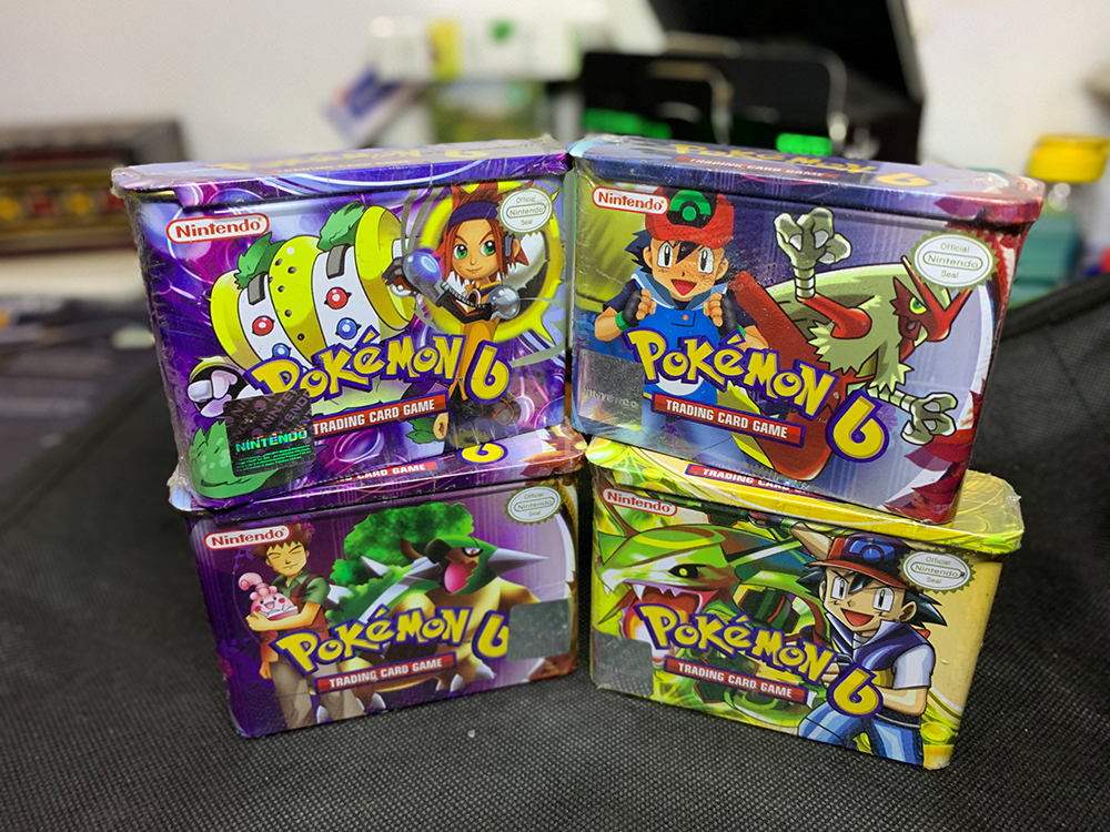 4 Boxes Pokemon 6 Trading Card Game in a Premium Tin Packs | Ultimate Challenges
