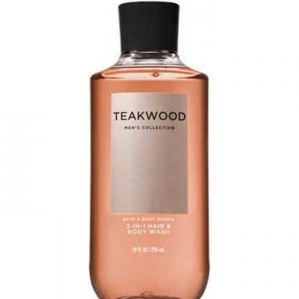 Bath & Body Works Teakwood 2-In-1 Hair + Body Wash 10 fl oz/ 295 ml