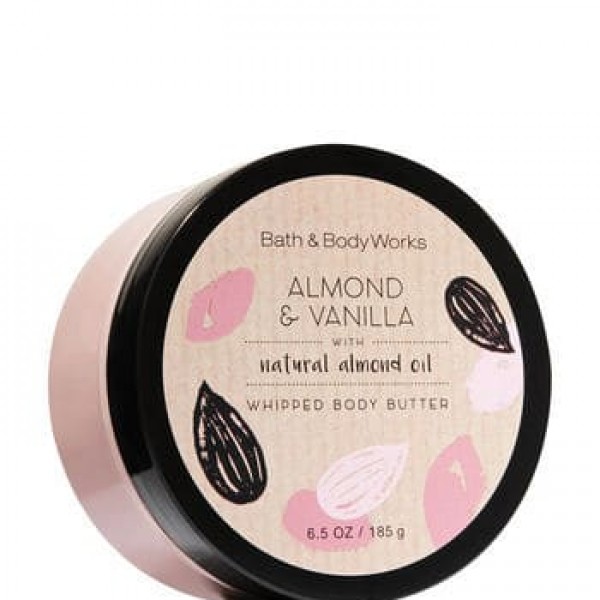 Bath & Body Works Almond & Vanilla Whipped Body Butter 6.5 oz/ 185 g