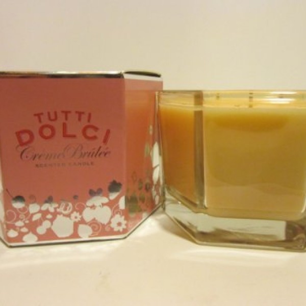 Bath & Body Works Tutti Dolci Scented Candle Creme Brulee 8.5 oz