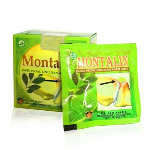 Montalin Herbal Relieve Gout, Chronic Rheumatic, Cholesterol, Back Pain, Joint Pain, and Blood Clots