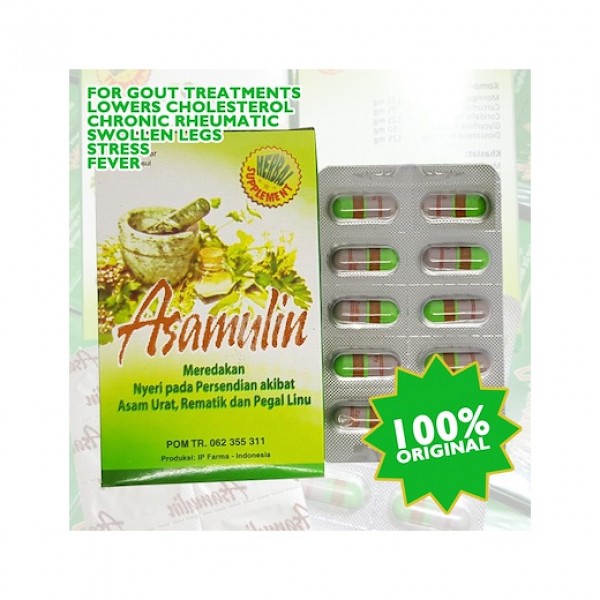 Asam Ulin Herbal for Gout, Rheumatoid Arthritis, Cholesterol, Blood Clots, Knee Pain, and Back Pain