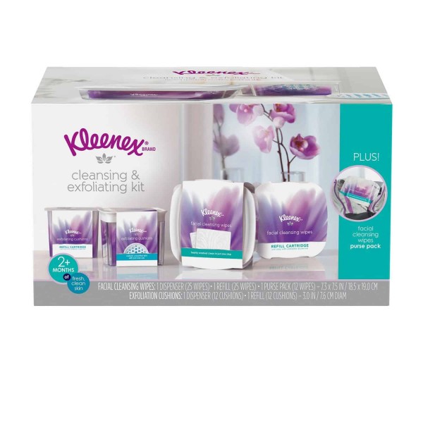Kleenex Facial Cleansing & Exfoliating Kit