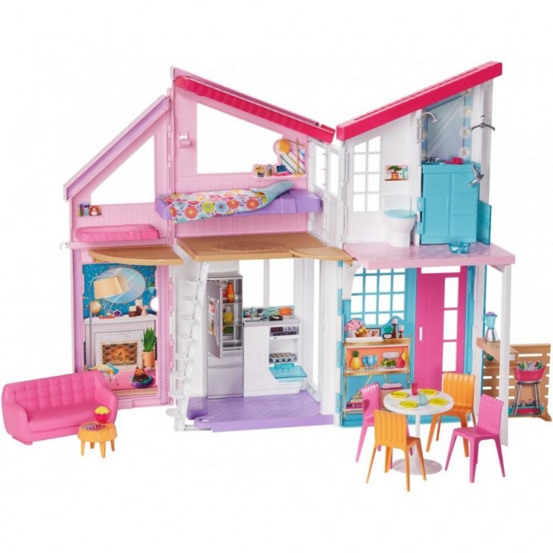 Barbie Malibu House Playset with 25+ Themed Accessories