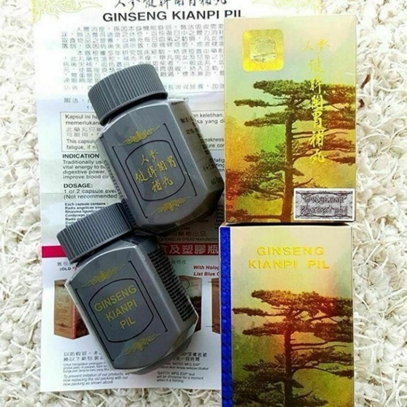 6 Boxes Ginseng Kianpi Pil WISDOM, The Best Natural Weight Gain