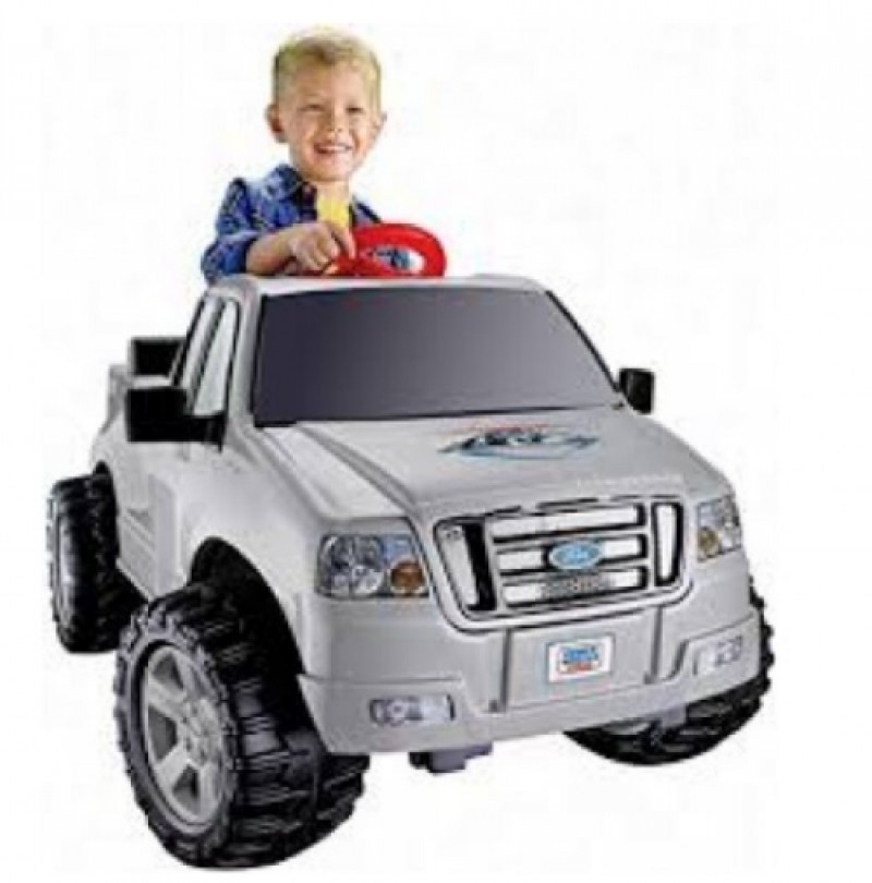 Fisher-Price Power Wheels Silver Ford F-150 6-Volt Ride-On